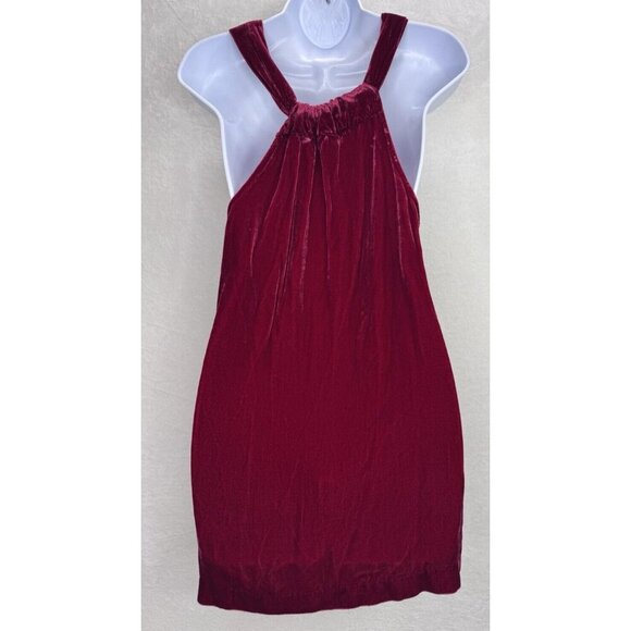 Sundance Women's Raspberry Velvet Ruffle Tank Top Size Large - Picture 5 of 11